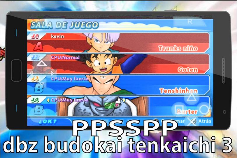 dragon ball budokai tenkaichi 3 apk download ppsspp