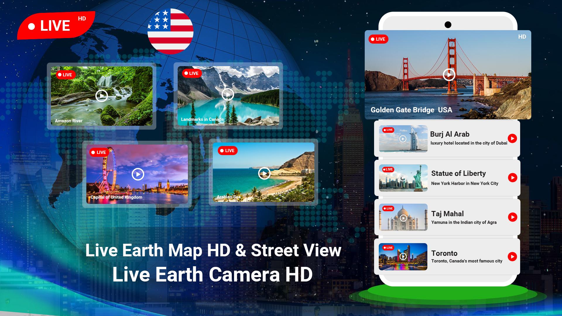 Earth Map 3D - Live Street Cam'yı PC'ye indirin | GameLoop Yetkilisi