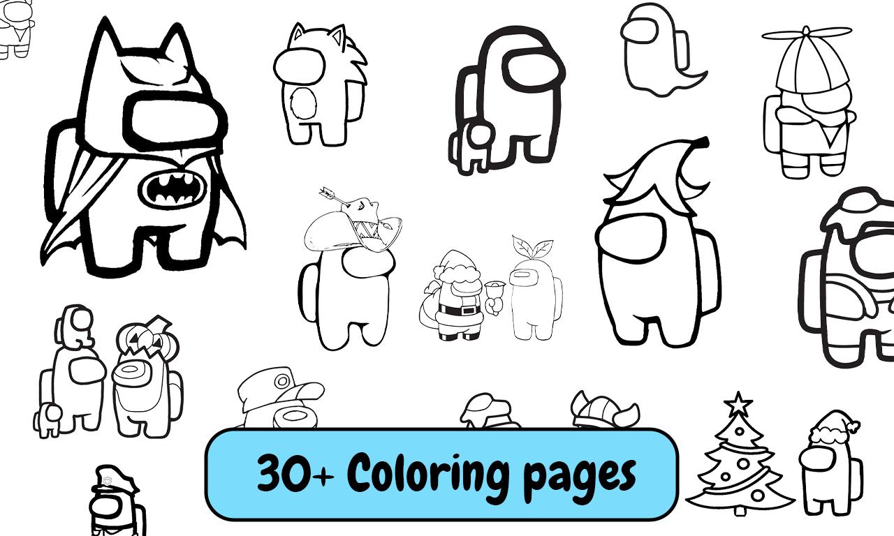 90  Among Us Coloring Pages Download  Best Free
