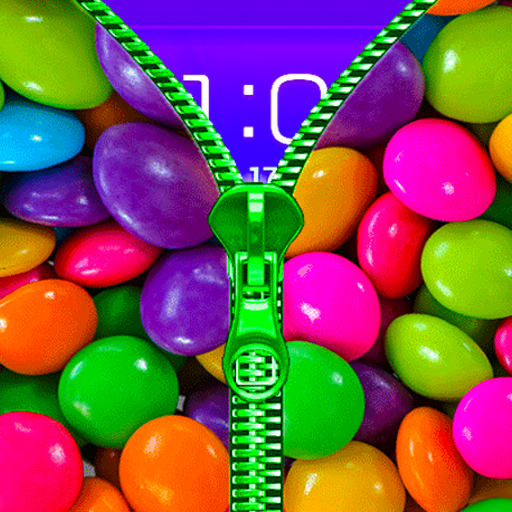 Candy Zipper Lock Screen