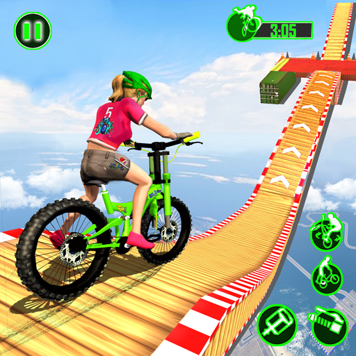 Download Mega Ramp BMX Bicycle Racing Impossible Stunts android on PC
