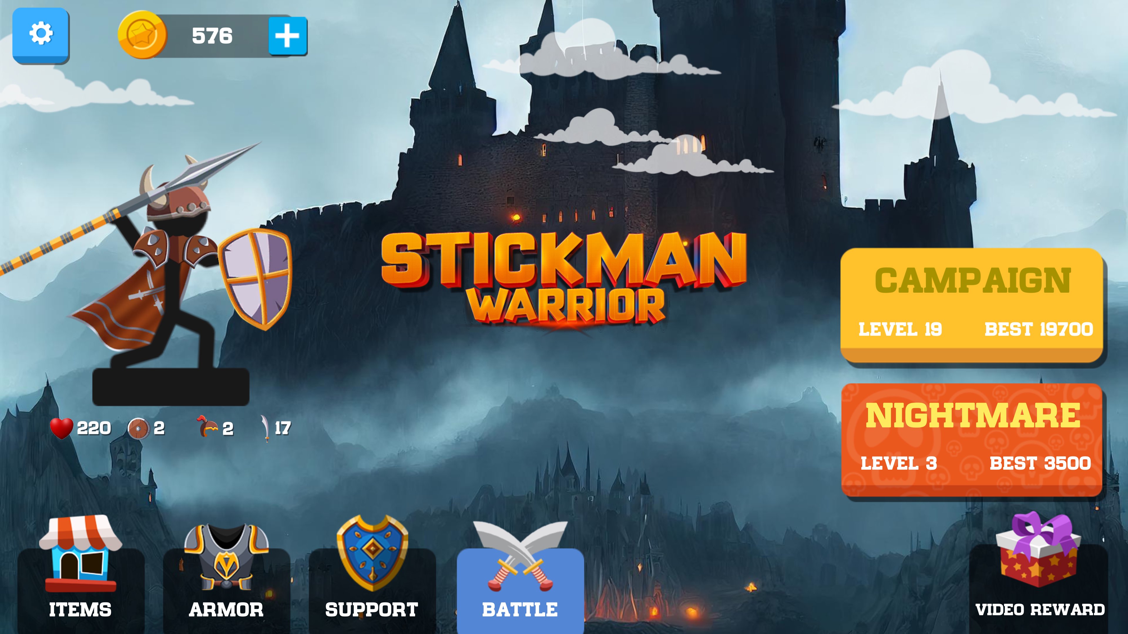 Download Stickman Shadow Warrior android on PC