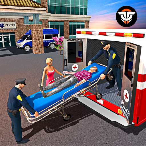 警察救急車ゲーム：自動車ゲーム