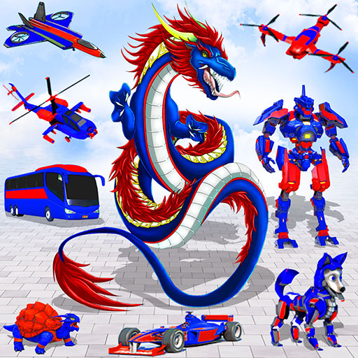 Jogos de robô de dragão voador