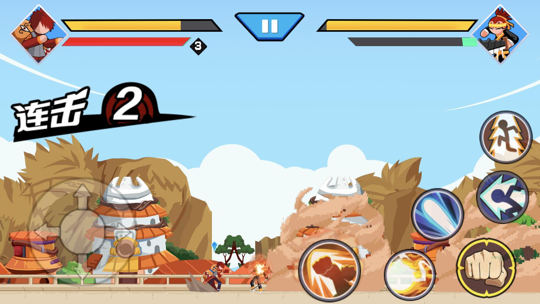 Download Stickman Ninja Warriors Fight android on PC