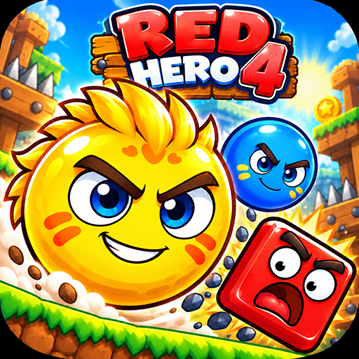 Red Hero 4: Bounce Ball Bosses