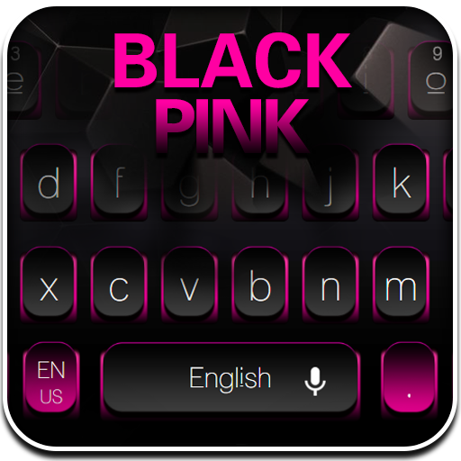 Черная розовая клавиатура