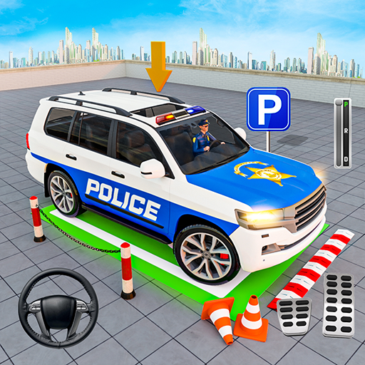 警察普拉多停車場 3D