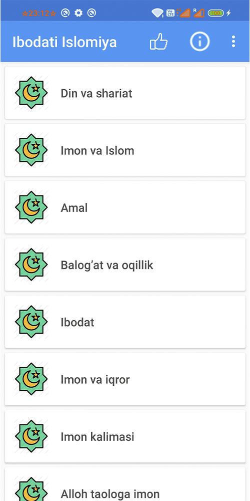 Download Ibodati Islomiya Android On PC