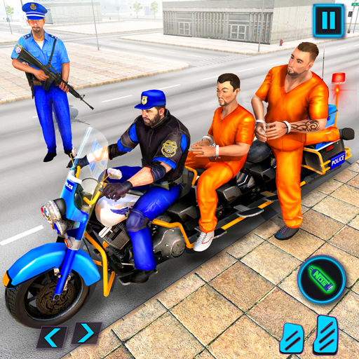पुलिस कैदी परिवहन बाइक