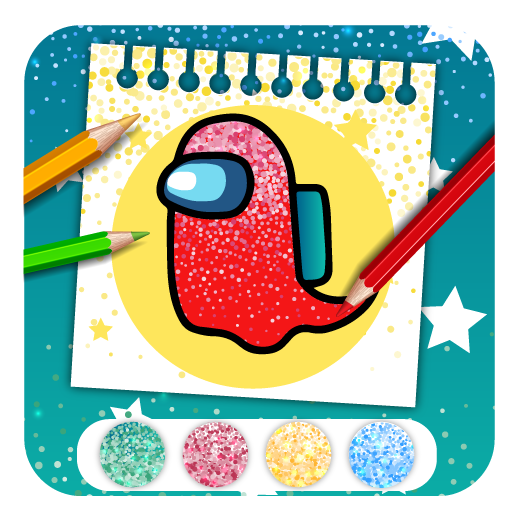 Glitter Among us Coloring Book