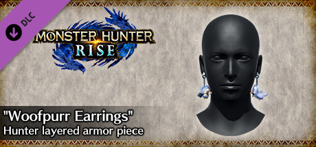 MONSTER HUNTER RISE - "Woofpurr Earrings" Hunter layered armor piece