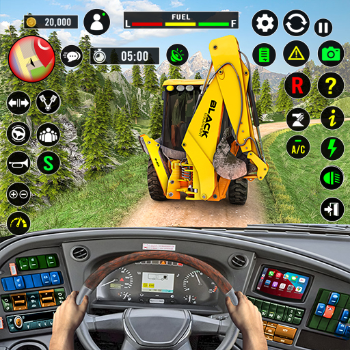 Real JCB Backhoe Loader Game