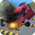 Car VS Speed Bump Car Crash
