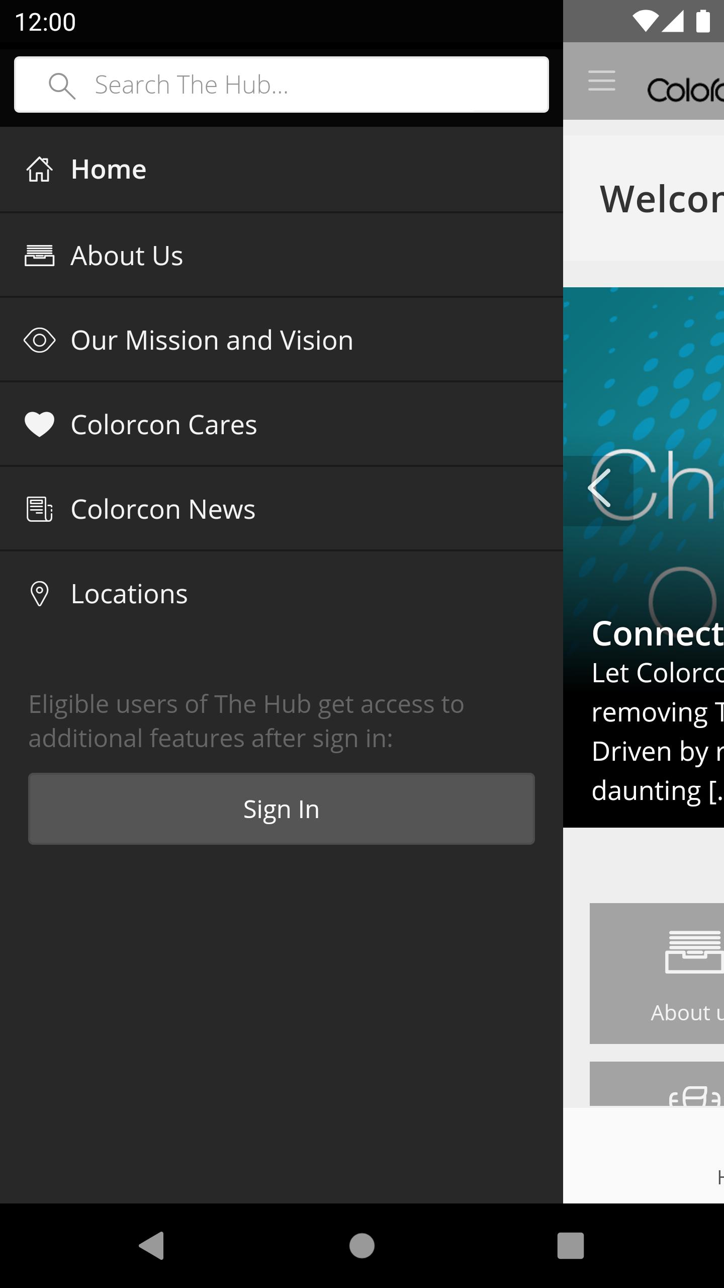 Download The Hub by Colorcon android on PC
