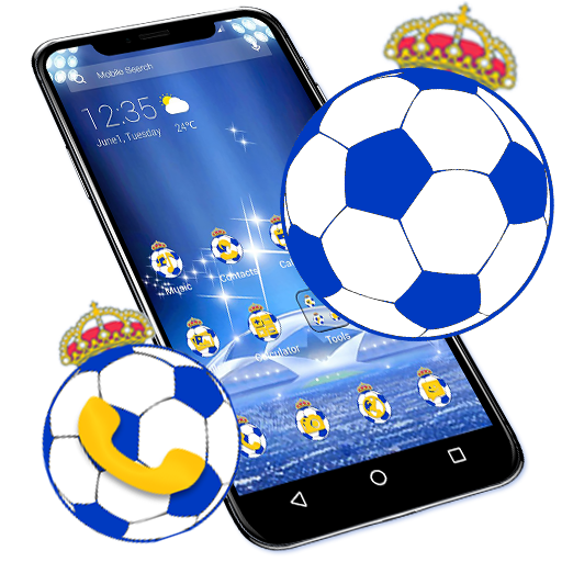 Football Blue APUS Launcher Th