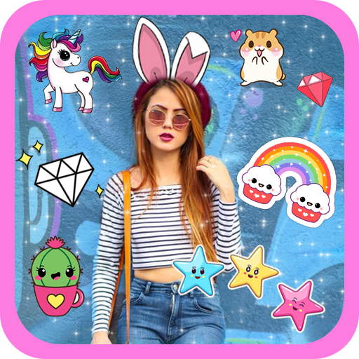 Cute Stickers for Photos : kaw