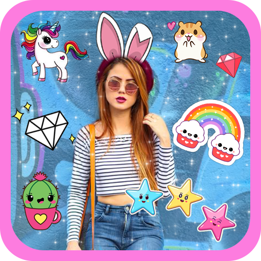 Cute Stickers for Photos : kaw