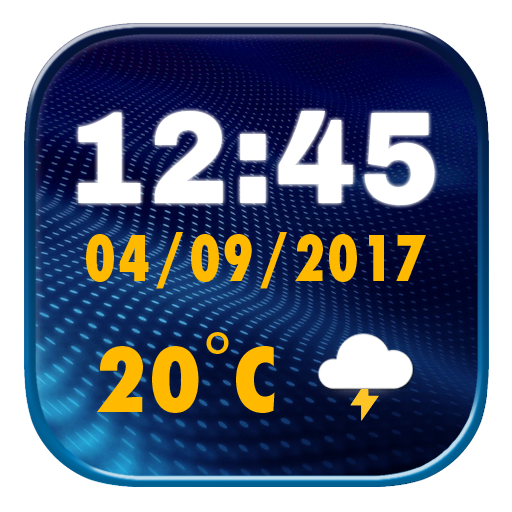 Cool Digital Clock Widget
