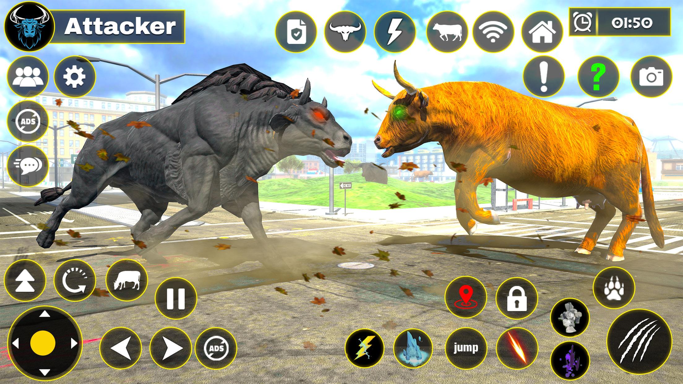 Download Scary Wild Cow Rampage Game android on PC