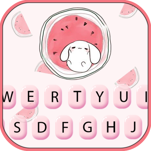 Watermelon Pink Keyboard Backg