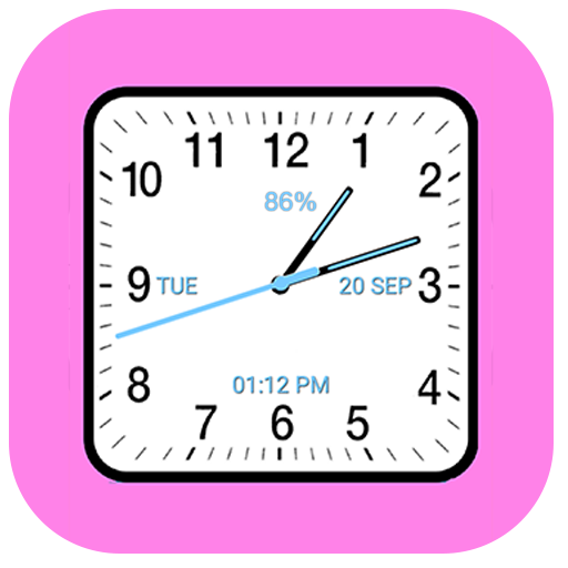 Analog Clock Square Classic