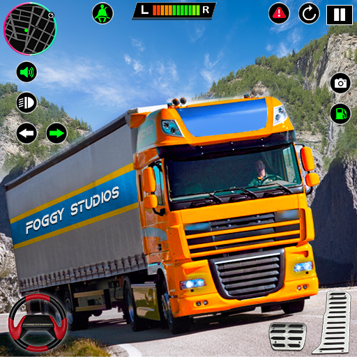 besar truk mengemudi game 3d