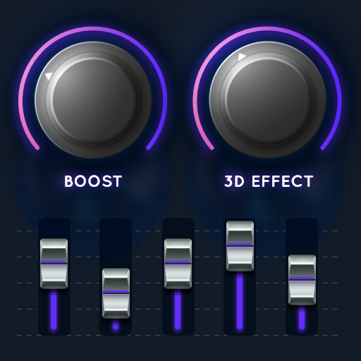 Volume Booster, Equalizer, 3D, Bass Booster, Radio
