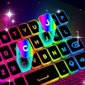 Neon LED Keyboard - LED Klavye