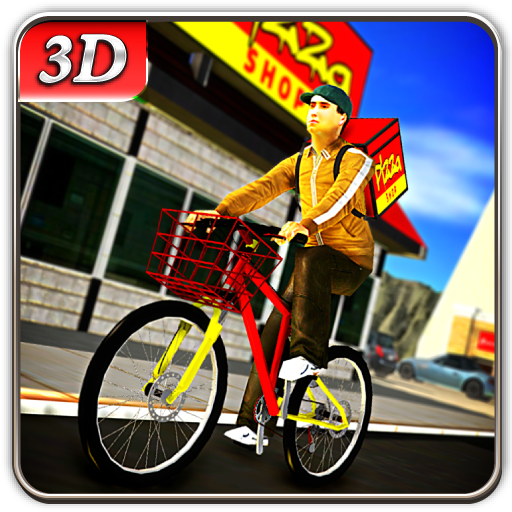 Bicycle Pizza Delivery Boy Sim