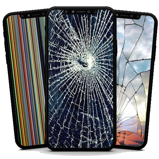 Broken Screen Prank Wallpaper