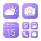 Wow Gradient Violet, Icon Pack
