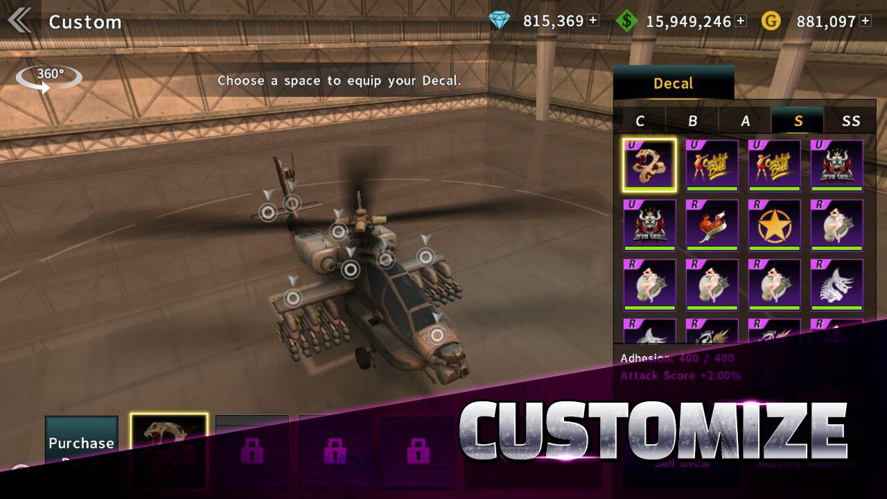 Download GUNSHIP BATTLE: Helicopter 3D android on PC