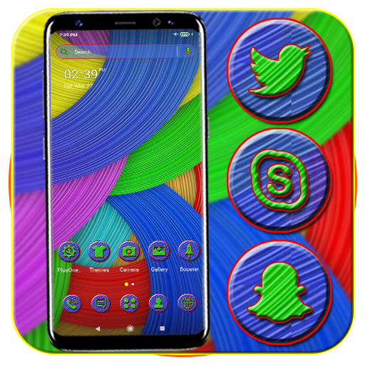3D Colorful Curve Theme