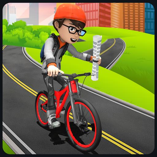 BMX Bicycle Paper Delivery boy