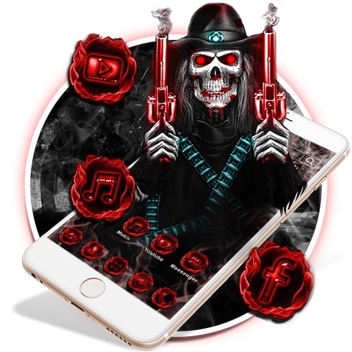 Skull Cowboy Launcher Theme Li