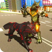 Multi Wolf Robot Transform Hero vs Robot Villains