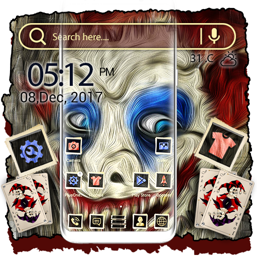 Scary Clown Launcher Theme