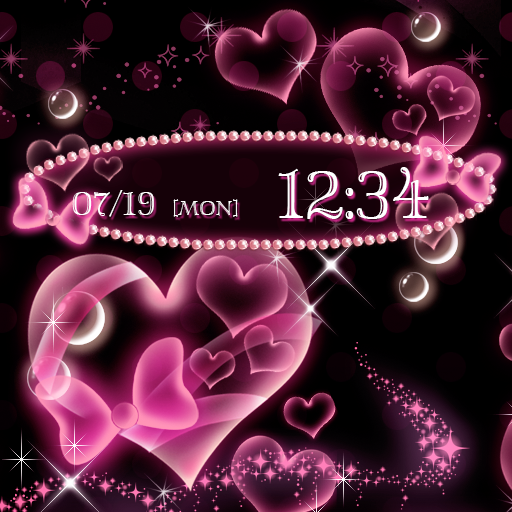 Bubble Hearts Wallpaper Tema