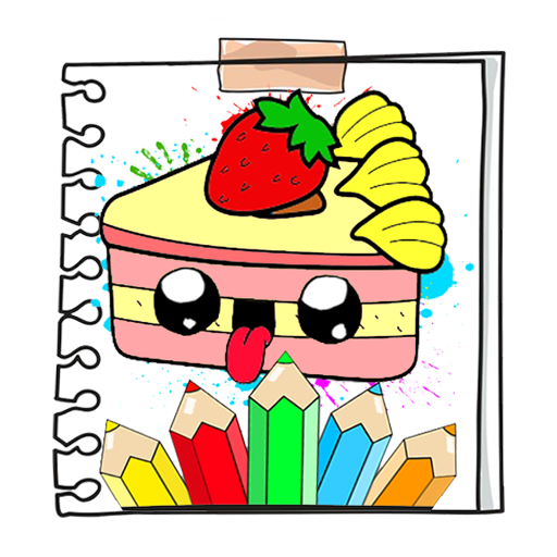 Kawaii Food Coloring Book