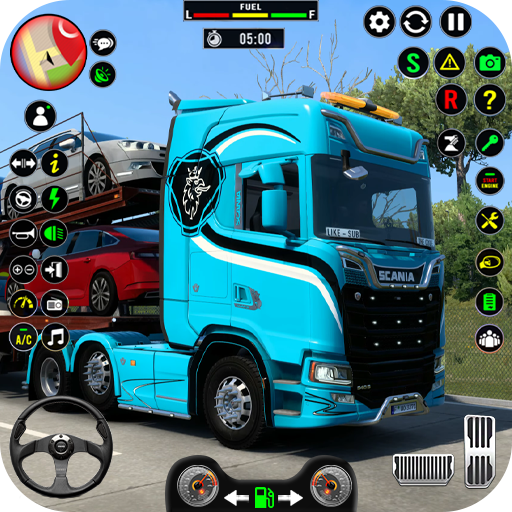 Heavy Car Transport Truck Game