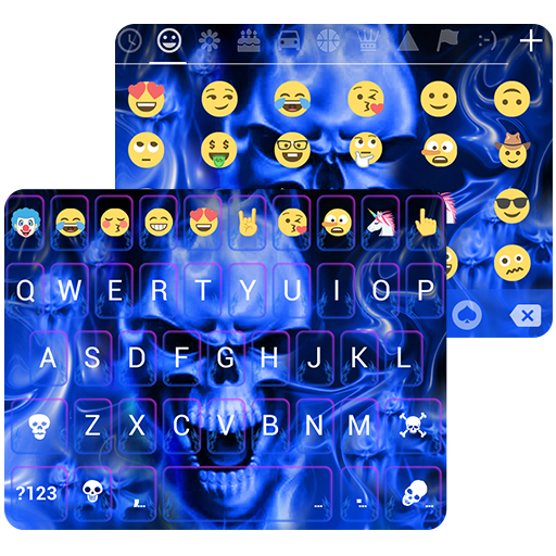 Flaming Skull Emoji Keyboard