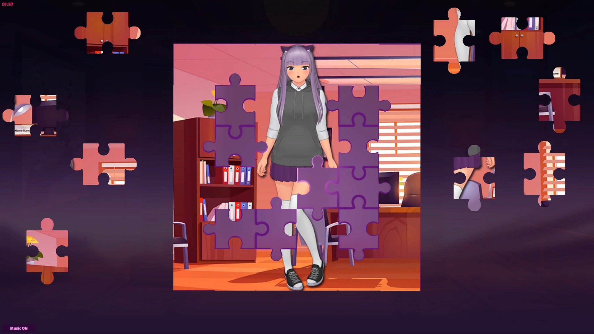 Download Anime Jigsaw Girls - Office Free and Play on PC