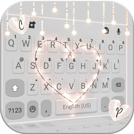 Fairy Lights Heart keyboard