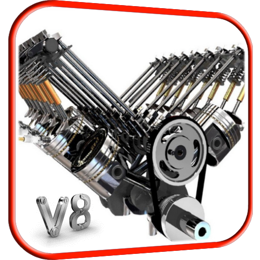 V8 Motor 3D Papel De Parede