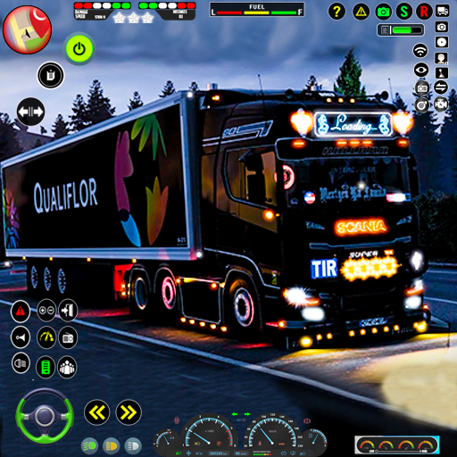 यूरो ट्रक ड्राइविंग गेम 3डी
