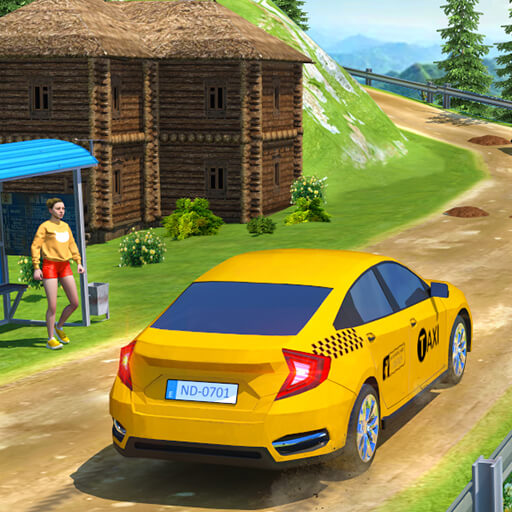 City Taxi Driving Car Games 3d