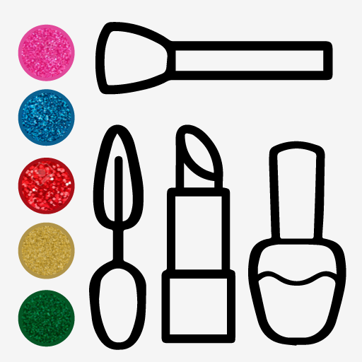 Makeup Tools Coloring Pages