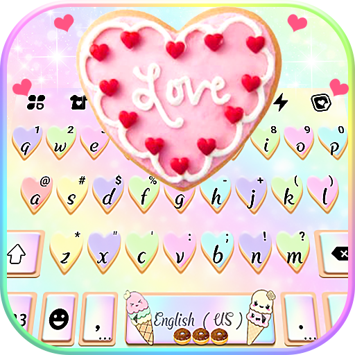 Pastel Sweet Cookie Keyboard B