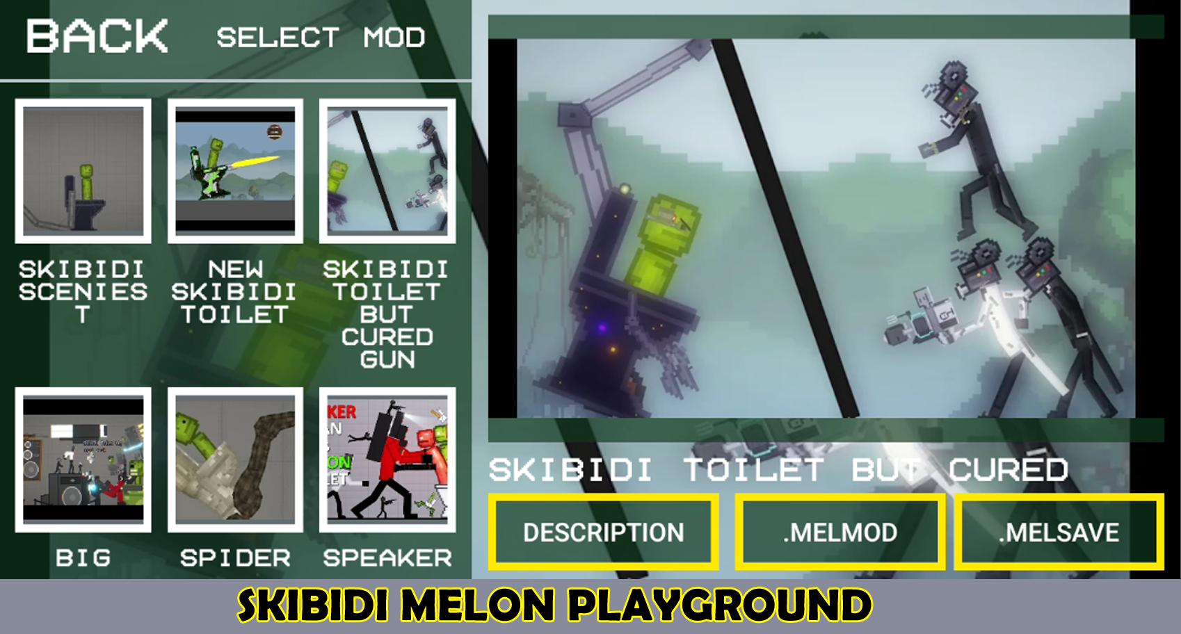 skibidi Toilet in Melon Playground